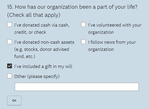 How has our organization been a part of your life?